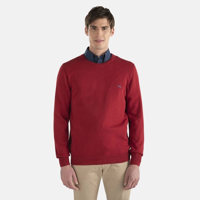 (image for) Shop Online Crew-neck organic cotton pullover - Click Image to Close