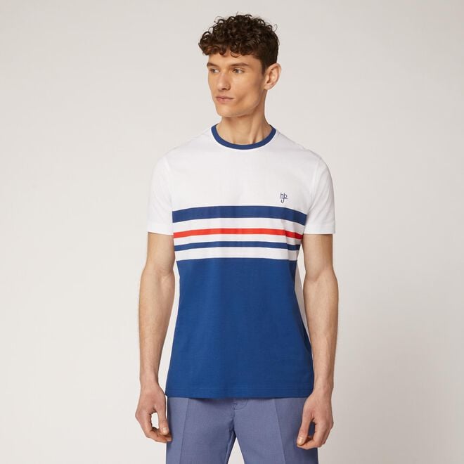 (image for) harmont e blaine saldi 70 T-shirt bicolor con motivo a righe Outlet Shop Online