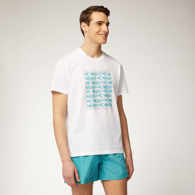 (image for) T-shirt con stampa sardine Migliori