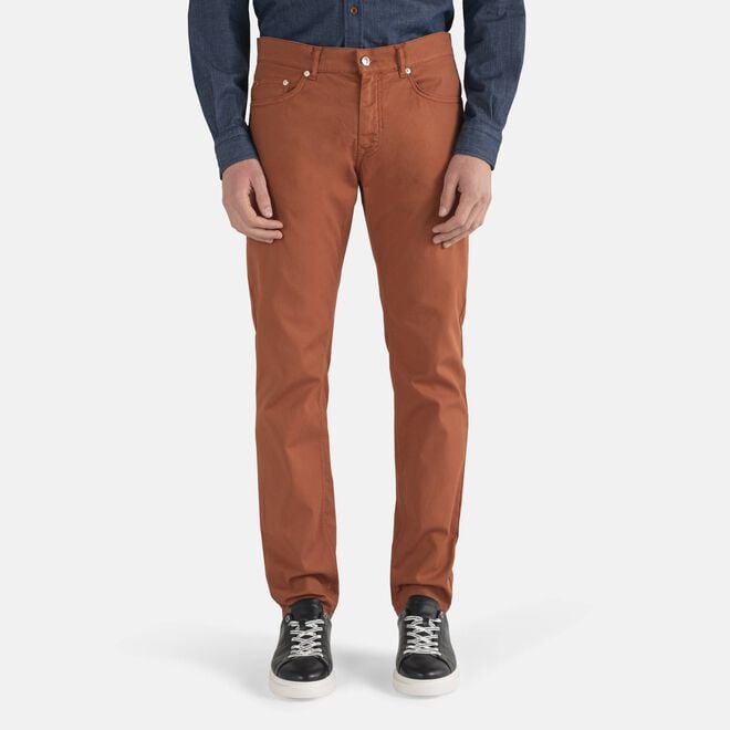 (image for) Pantalone cinque tasche con ricamo bassotto On Line