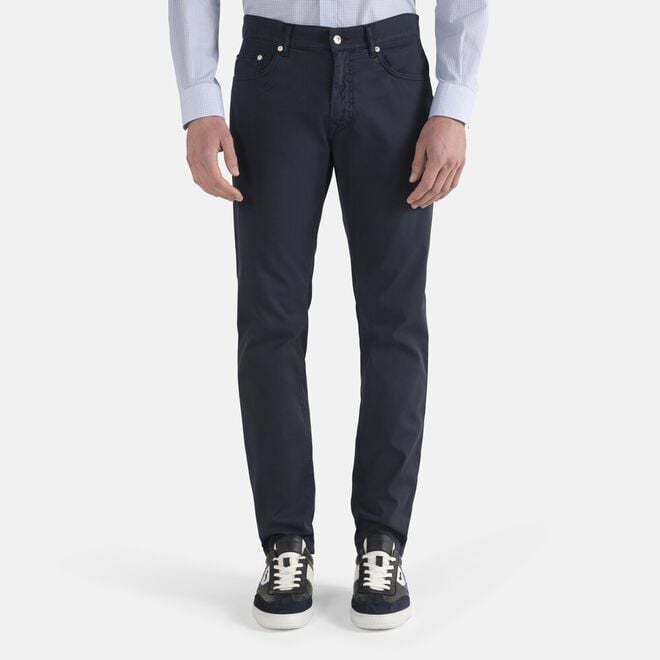 (image for) Shop On Line Pantalone cinque tasche con ricamo bassotto
